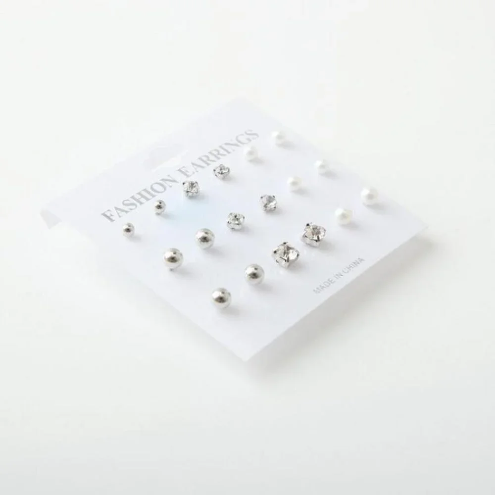 Set Earrings Stud Women Circle Bohemian Hoop Drop Cute Trendy Jewelry Earrings - Picture 4 of 6